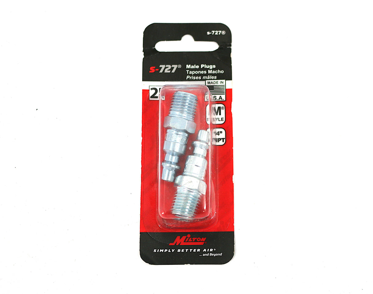 MILTON INDUSTRIES ­-­ S727 ­-­ 1|4 MALE PLUG M-STYLE