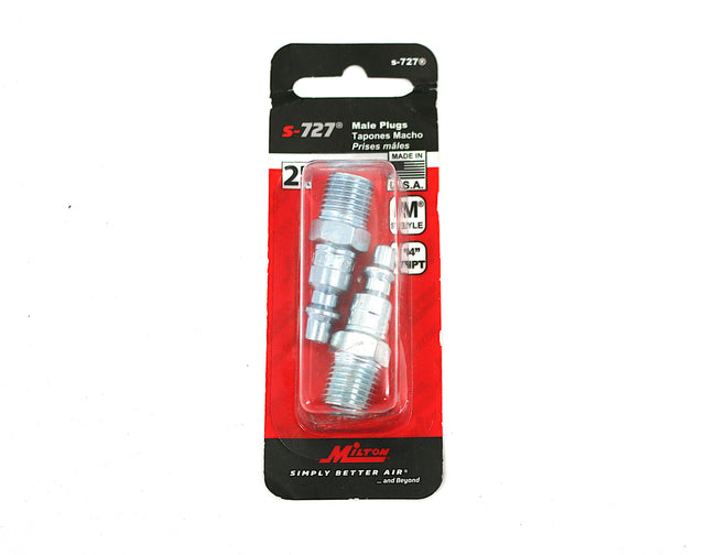 MILTON INDUSTRIES ­-­ S727 ­-­ 1|4 MALE PLUG M-STYLE