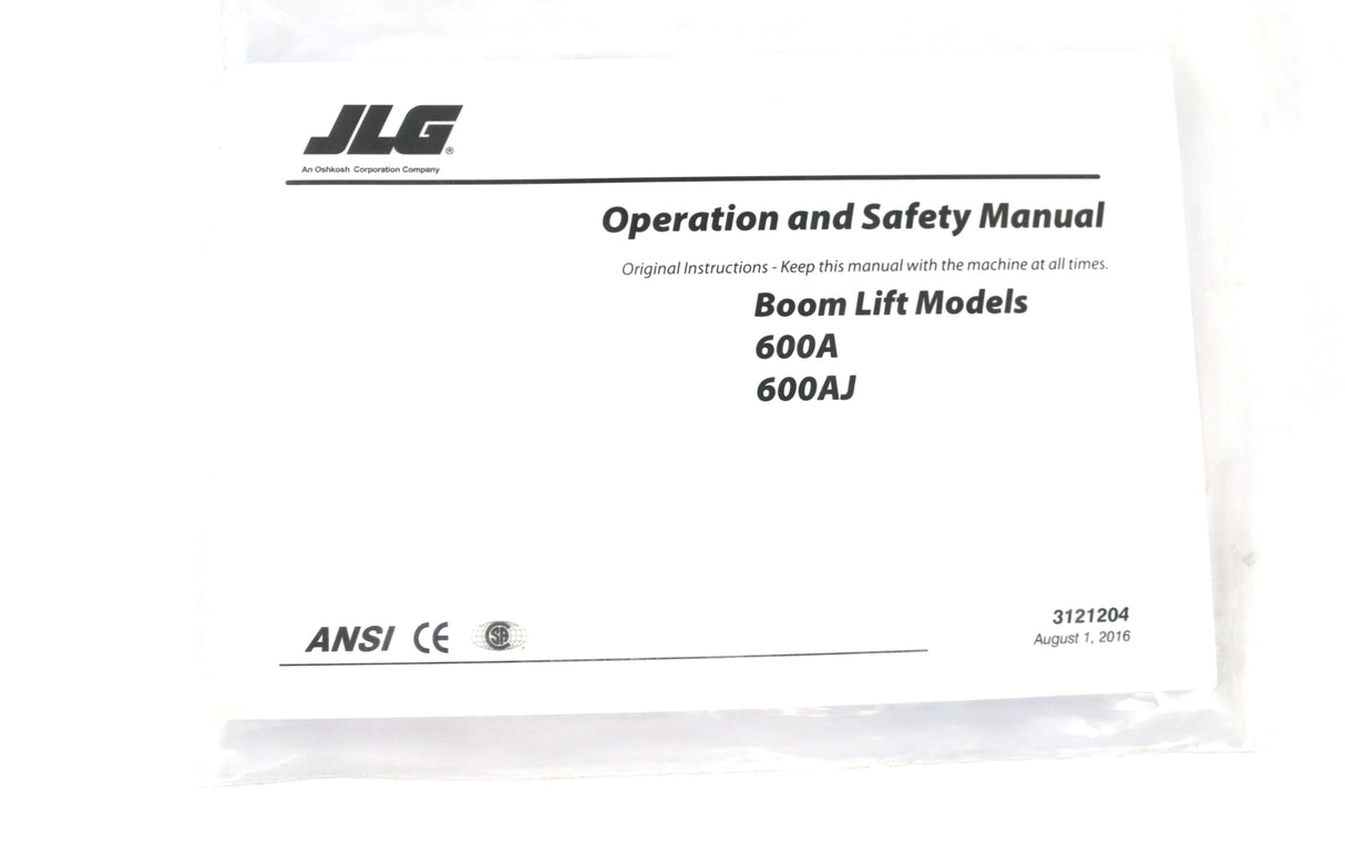 JLG ­-­ 3121204 ­-­ 600A GLOBAL OPERATORS