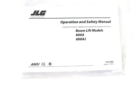 JLG ­-­ 3121204 ­-­ 600A GLOBAL OPERATORS