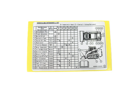 TAKEUCHI ­-­ 0689303005 ­-­ DECAL (ENGLISH)