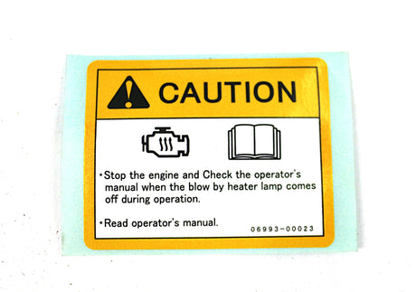 TAKEUCHI ­-­ 0699300023 ­-­ DECAL (ENGLISH)