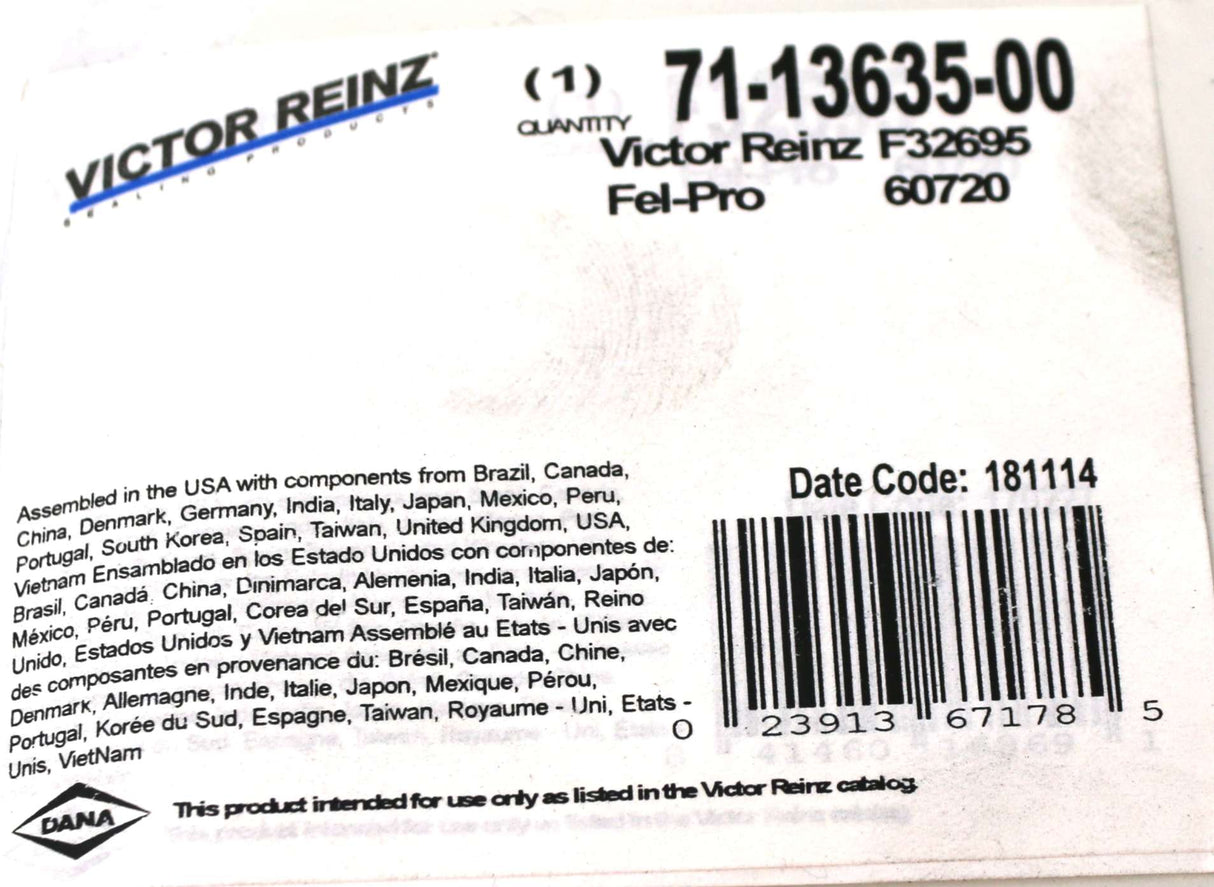 VICTOR REINZ ­-­ F32695 ­-­ GASKET - EXHAUST PIPE MAHLE F32695