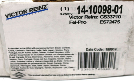 VICTOR REINZ ­-­ GS33710 ­-­ BOLT SET - ENGINE CYLINDER HEAD MAHLE GS33710