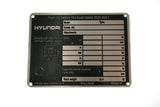 HYUNDAI ­-­ 2D0900140 ­-­ DECAL-NAME PLATE