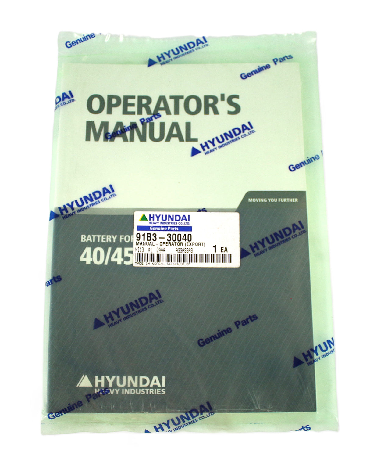 HYUNDAI ­-­ 91B3-30040 ­-­ MANUAL-OPERATORS ENGLISH