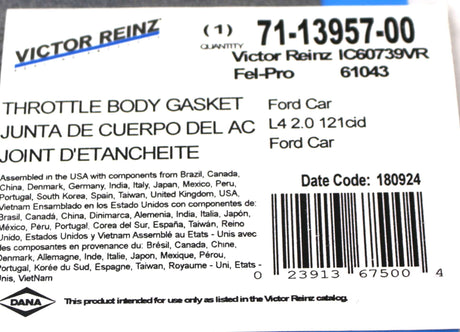 VICTOR REINZ ­-­ IC60739VR ­-­ THROTTLE BODY GASKET