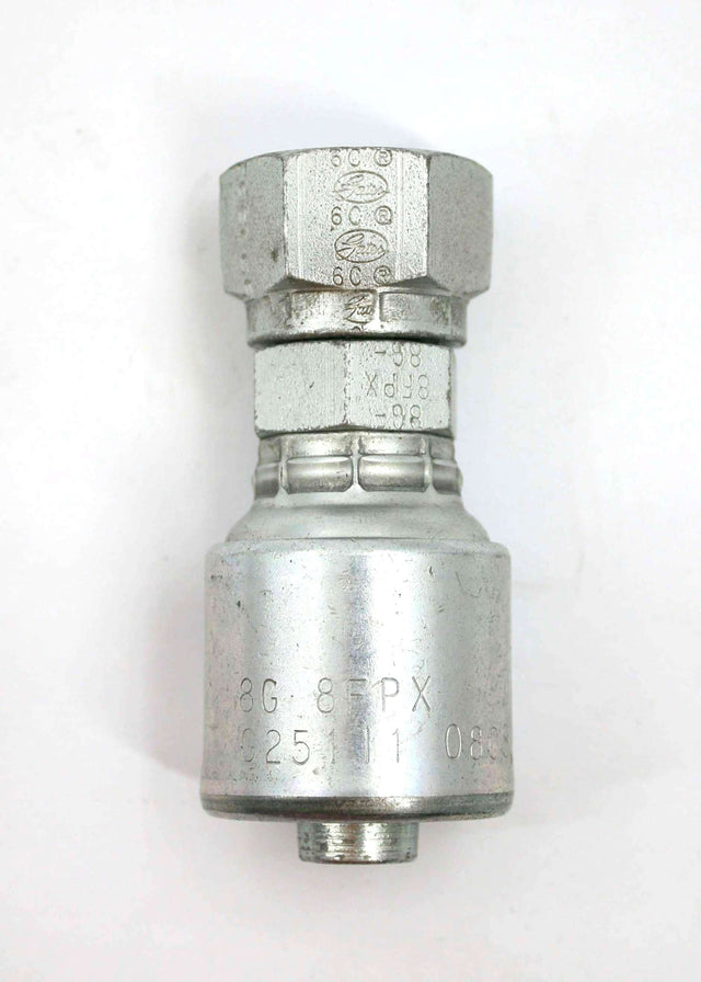 GATES ­-­ G25111-0808 ­-­ 8G-8FPX FITTING - STEEL MEGACRIMP