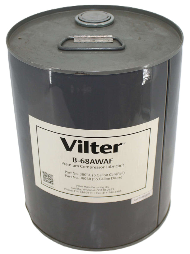 EDMAC ­-­ 3003630789 ­-­ VILTER OIL 5 GALLON B-68AWAF