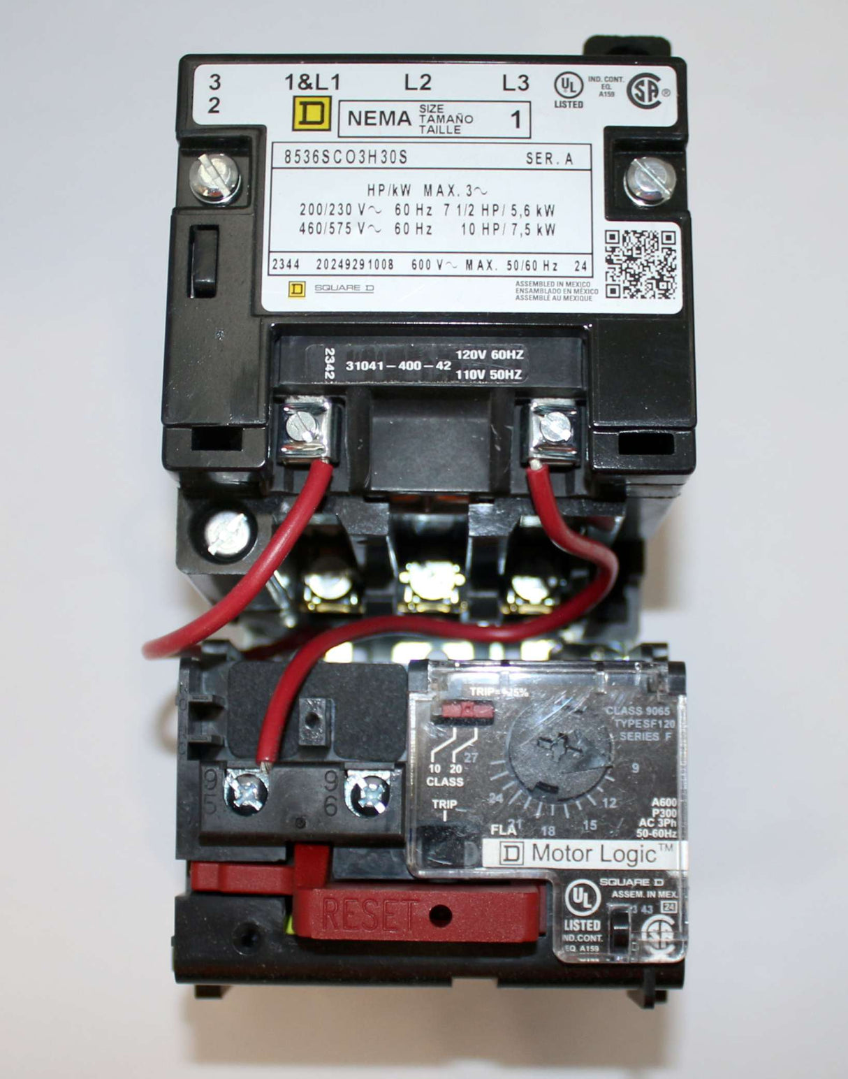 QUINCY COMPRESSOR ­-­ 1280744024 ­-­ STARTER SIZE 1 110V COIL
