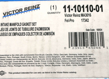 VICTOR REINZ ­-­ MA3016 ­-­ GASKET KIT - INTAKE MANIFOLD