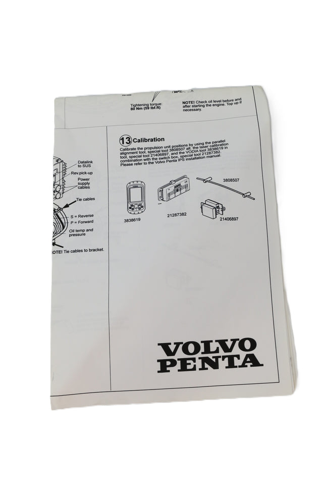 VOLVO PENTA ­-­ 47703403 ­-­ INSTRUCTION MANUAL IPS JS