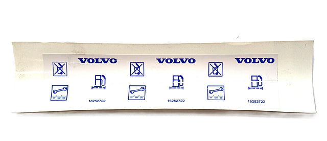 VOLVO ­-­ 16252722 ­-­ DECAL DENSO FUEL FILTER VOLVO