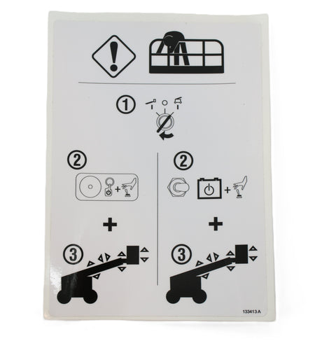 JLG ­-­ 70043911 ­-­ DECAL - EMERGENCY LOWERING