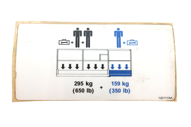 JLG ­-­ 70043167 ­-­ DECAL - PLATFORM CAPACITY