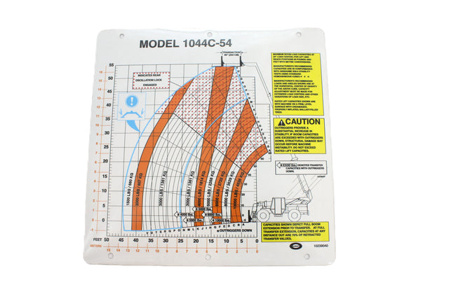 JLG ­-­ 70042734 ­-­ DECAL - RANGE OF MOTION