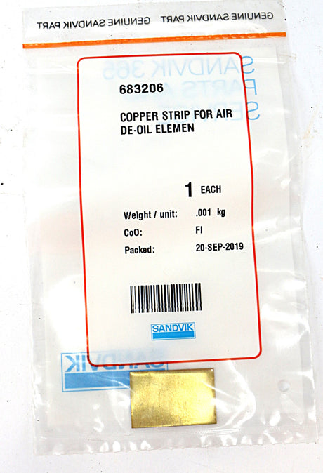 SANDVIK ­-­ 683206 ­-­ COPPER STRIP