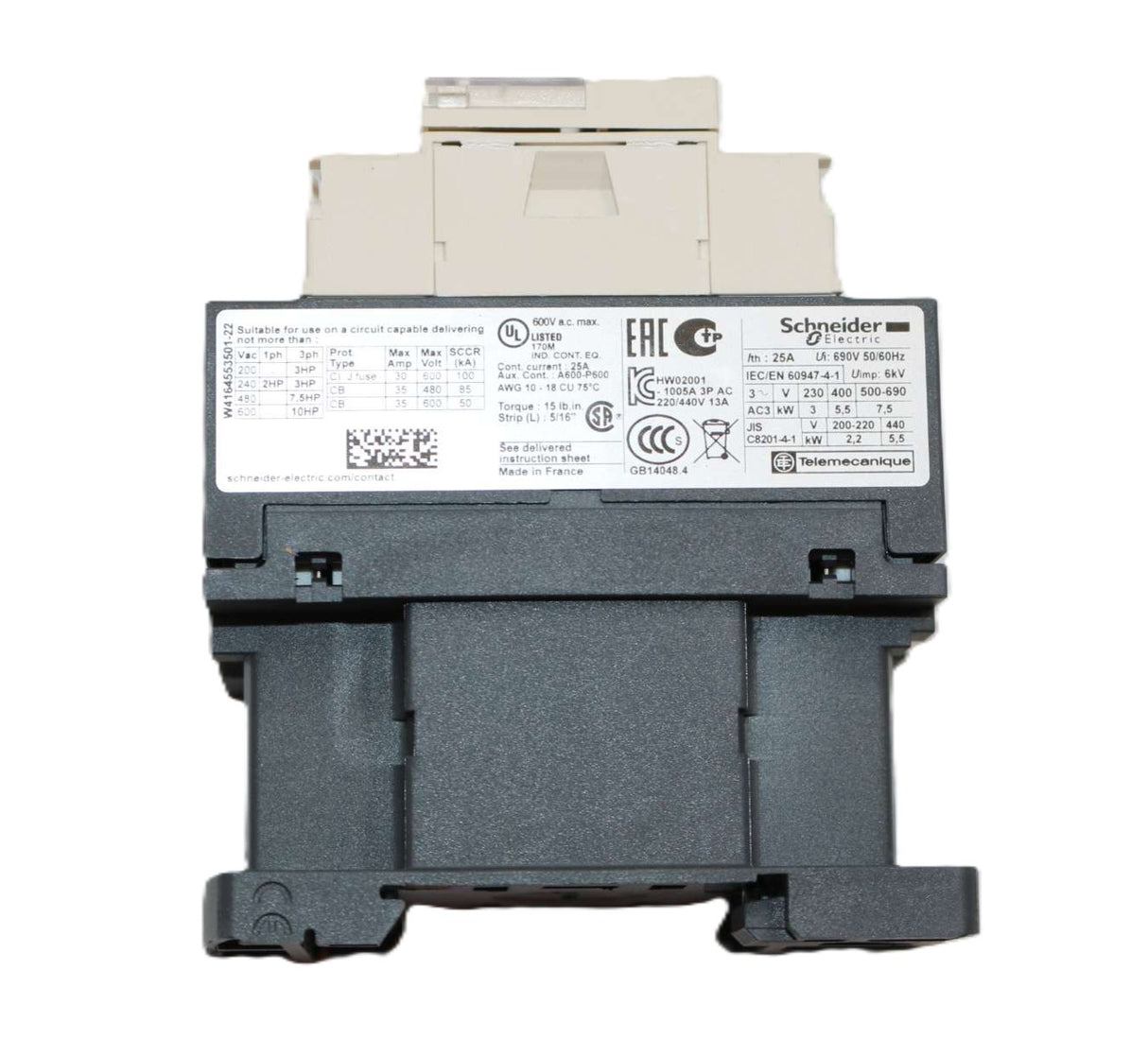 ATLAS COPCO ­-­ 2107523191 ­-­ CONTACTOR 12A 7.5KW YD