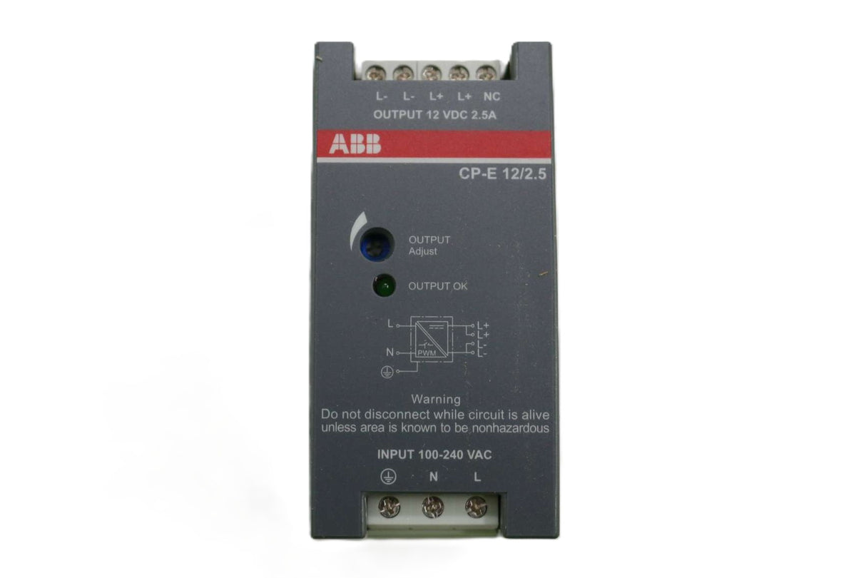 ATLAS COPCO ­-­ 1089946403 ­-­ POWER SUPPLY -IN 100-240VAC 47-63HZ OUT 12VDC|2.5A
