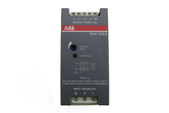 ATLAS COPCO ­-­ 1089946403 ­-­ POWER SUPPLY -IN 100-240VAC 47-63HZ OUT 12VDC|2.5A