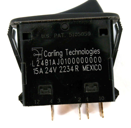 CARLING TECHNOLOGIES ­-­ L24B1AJ01-00000-000 ­-­ SWITCH - 2 POS NO/NC WORKLIGHTS CRANE 15A 24V