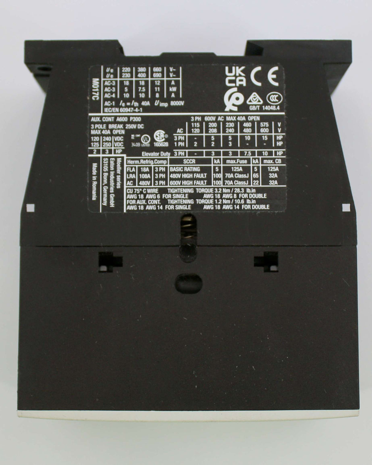 EDMAC ­-­ 3003837793 ­-­ OVERLOAD 240 VOLT
