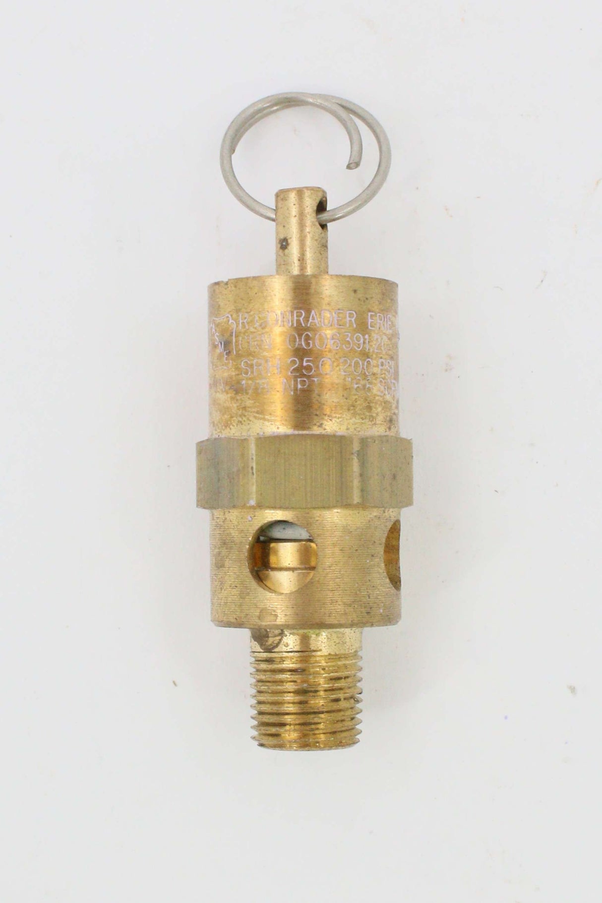 QUINCY COMPRESSOR ­-­ 1280700693 ­-­ SAFETY VALVE 1|8in 200 PSI WITH VITON RING