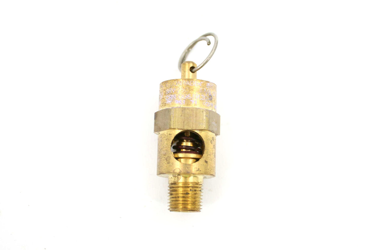 QUINCY COMPRESSOR ­-­ 1280700694 ­-­ SAFETY VALVE 1|8in 75 PSI WITH VITON RING