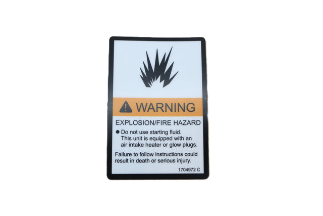 JLG - 1704972 - DECAL - WARNING/EXPLOSION(USA)