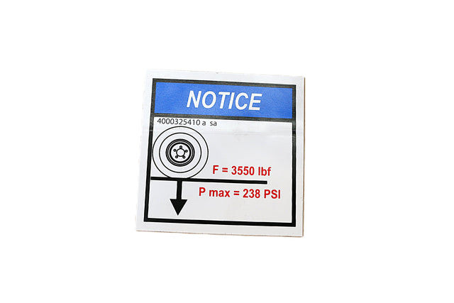 HAULOTTE - 4000325410 - DECAL - GROUND PRESSURE