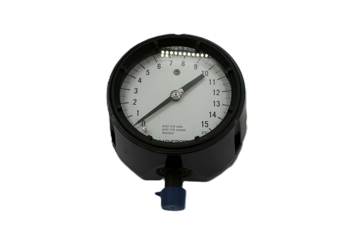 ASHCROFT ­-­ 45-1279-SS-04L-15 ­-­ PRESSURE GAUGE DISCH 0-15 PS