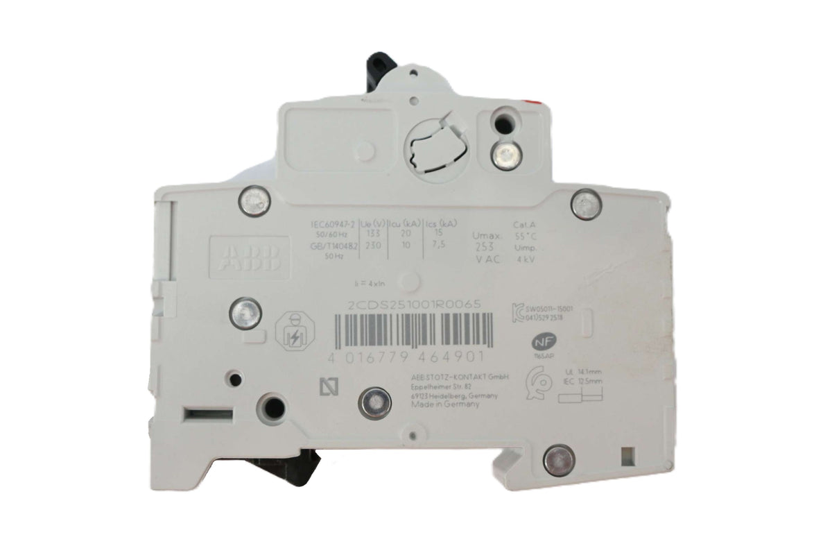 ABB - S201-B6 - CIRCUIT BREAKER -  1P 6A 6 kA