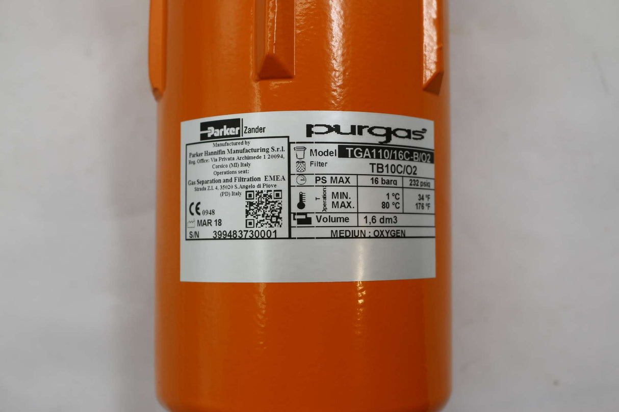 PARKER ­-­ TGA110|16C-B|O2 ­-­ FILTER