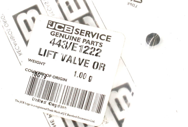 JCB ­-­ 443|E1222 ­-­ LIFT VALVE ORIFICE 1.8MM
