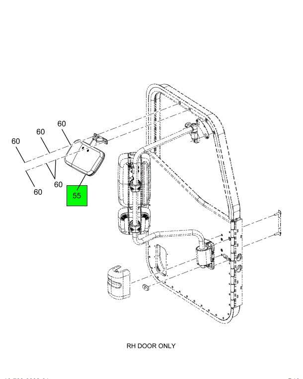NAVISTAR ­-­ 3573708C93 ­-­ COMPLETE L|S MIRROR ASSBLY