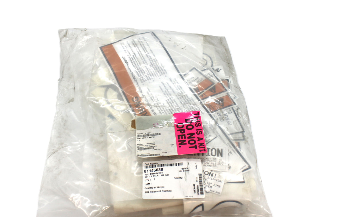 GRADALL ­-­ 91145038 ­-­ 534-9 DECAL KIT WH