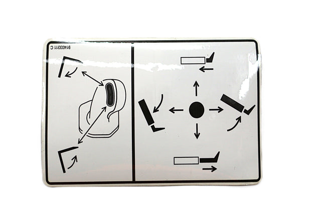 GRADALL ­-­ 91403311 ­-­ DECAL - BOOM CONTROL