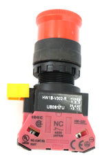 IDEC - HW1B-V302-R - SWITCH - MUSHROOM (RED)