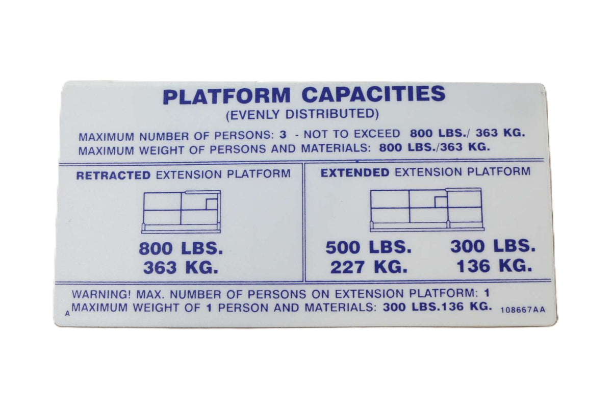 SKYJACK - 108667 - PLATFORM 800LB