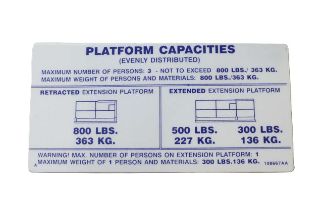 SKYJACK - 108667 - PLATFORM 800LB